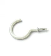 Kubki - Bulk Hardware 38 MM/1,5 cala hak  biały pokryte tworzywem sztucznym (opakowanie po 20) BH00042 - miniaturka - grafika 1