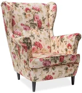 Fotele - Signal FOTEL LORD CORAL WM 82 (KWIATY) / WENGE - miniaturka - grafika 1