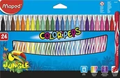 Kredki, ołówki, pastele i pisaki - Maped 3154148454229 Pack 24 flamastrów Jungle 845422 - miniaturka - grafika 1