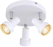 Lampy sufitowe - Rabalux Konrad 5356 plafon lampa sufitowa 3x50W GU10 biały - miniaturka - grafika 1