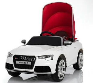 Super-Toys   AUDI RS 5 TRZY SILNIKI, FUNKCJA BUJANIA,MIĘKKIE KOŁA, MIĘKKIE SIEDZENIE, MOCNY/RS5 AUDI-RS-5-CZERWONE - Pojazdy elektryczne dla dzieci - miniaturka - grafika 2