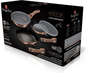 Berlinger Haus Lumarko Zestaw 3 Patelni Granitowych Bh-7038! BH-7038 Kinghoff - Patelnie - miniaturka - grafika 7