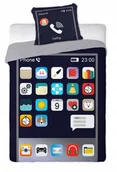 Pościel dla dzieci - Pościel bawełniana Telefon 140x200 Phone komórka - miniaturka - grafika 1