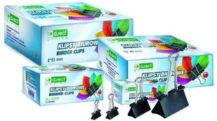 D.rect Klipsy biurowe 25mm (12szt) - Artykuły biurowe - miniaturka - grafika 2