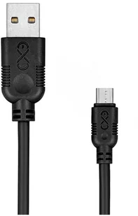 EXC Kabel USB 2.0 eXc WHIPPY USB A M micro USB B M 5-pin 0,9m czarny KKE0KKBU0010 - Kable USB - miniaturka - grafika 4