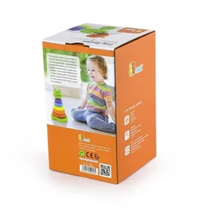 VIGA Piramidka edukacyjna żabka MS_2227 - Układanki dla dzieci - miniaturka - grafika 9