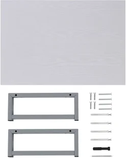 vidaXL vidaXL Półka ścienna pod umywalkę, biała, 60 x 40 x 16,3 cm - Półki do salonu - miniaturka - grafika 7