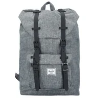 Torby na laptopy - Herschel Little America 17 Plecak 38 cm przegroda na laptopa raven crosshatch black rubber - miniaturka - grafika 1