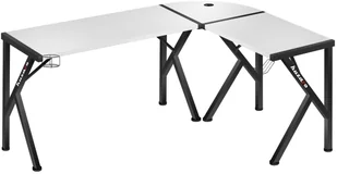 HUZARO Ultra nowoczesne narożne biurko gamingowe Hero 6.3 białe Hero 6.3 white - Biurka gamingowe - miniaturka - grafika 19