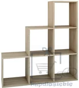 Regały - topeshop REGAŁ KOMOROWY SCHODKOWY POZIOMOWY STEP RS-40 SONOMA - miniaturka - grafika 1