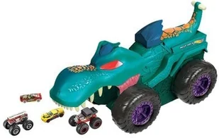Mattel Samochód Hot Wheels Monster Trucks Pożeracz Aut Mega Wrex GYL13 - Samochody i pojazdy dla dzieci - miniaturka - grafika 3