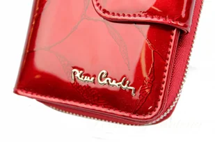 Pierre Cardin Portfel Damski Skóra Naturalna Z Suwakiem Piórnik 13 cm Lakierowany - Portfele - miniaturka - grafika 17