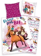 Pościel dla dzieci - Dziecięca pościel bawełniana Spirit Horses girls, 140 x 200 cm, 70 x 90 cm - miniaturka - grafika 1