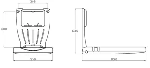 Makoinstal Przewijak ścienny pionowy dla dzieci i niemowląt BCPV naścienny BCPV - Wyposażenie miejsc publicznych - miniaturka - grafika 3