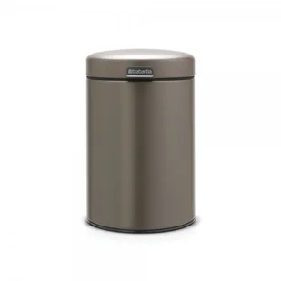 Brabantia Kosz na śmieci New Icon 3l montowany na ścianie platynowy 116223 - Kosze na śmieci - miniaturka - grafika 3