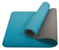 Maty do ćwiczeń - Schildkröt Fitness Mata do jogi 4 mm BICOLOR, benzyna antracytowa, w torbie, 960268 960268 - miniaturka - grafika 1