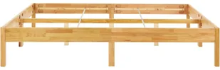 vidaXL Rama łóżka, lite drewno dębowe, 180 x 200 cm - Łóżka - miniaturka - grafika 4