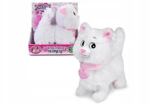 Artyk Kotek chodzący na smyczy biały Natalia - Zabawki interaktywne dla dzieci - miniaturka - grafika 4