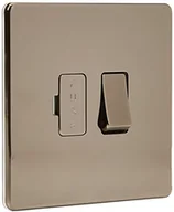 Bezpieczniki elektryczne - Grene BG Electrical BG elektryczna bezśrubowa płaska płytka przełączana złącza, czarny nikiel, 13 A FBN50-01 - miniaturka - grafika 1