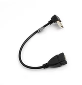 Kable USB - System-S kabel USB 2.0 typu A (męski) kątowy 90 ° kąt w górę z kablem USB 2.0 typu A (Female) kabel do transmisji danych kabel przedłużający 20 cm 53526044 - miniaturka - grafika 1