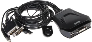 Aten 2-Port USB DVI Cable KVM Switch with Remote Port Selector CS22D-A7 - Przełączniki KVM - miniaturka - grafika 9