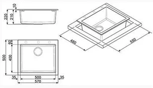 Smeg Quadra VZ57B - Zlewozmywaki - miniaturka - grafika 3