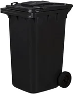 Kosze na śmieci - Pojemnik na odpady 240 l czarny 24465 - miniaturka - grafika 1