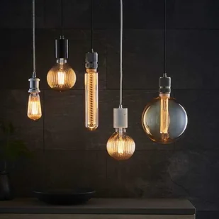 Endon Skandynawska LAMPA wisząca URBAN 76587 Endon metalowa OPRAWA zwis oprawka na żarówkę industrialna antyczny mosiądz czarna 76587 - Lampy sufitowe - miniaturka - grafika 7