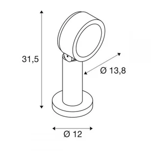 Spotline SLV Eskina 30 pole lampa podłogowa ściemniana 1002906 - Lampy ogrodowe - miniaturka - grafika 7