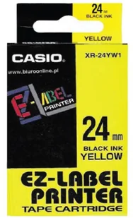 Casio Taśma do drukarki etykiet 24mm XR 24YW1 - Etykiety do drukarek - miniaturka - grafika 2