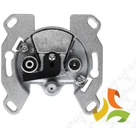 Gniazdka elektryczne - Hager Gniazdo antenowe RTV/SAT przelotowe mechanizm one.platform 53455321 53455321/HAG - miniaturka - grafika 1