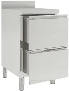 VidaXL Szafka gastronomiczna z 2 szufladami, stal nierdzewna 151178 VidaXL - Meble gastronomiczne - miniaturka - grafika 3