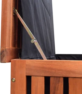 vidaXL Skrzynia na koce 118x52x58 cm drewniana - Inne meble do salonu - miniaturka - grafika 4