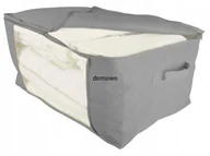 Pudła i pojemniki do przechowywania - POKROWIEC ORGANIZER odzież pościel 40x40x30 szar - miniaturka - grafika 1