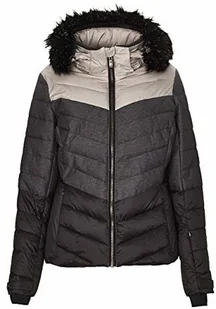 Killtec damska kurtka narciarska Brinley kurtka zimowa damska kurtka damska sportowa z kieszenią na karnet narciarski ciepła kurtka na zimę wodoszczelna, srebrna, 38, czarny, 38 - Kurtki narciarskie - miniaturka - grafika 2