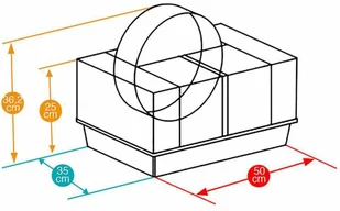 Ferplast Klatka dla chomika, Coney Island, 50 x 35x 25 cm, 57003070 - Klatki dla gryzoni - miniaturka - grafika 5