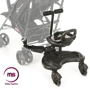 Moby System Dostawka Do Wózka z Siedzonkiem MR BUGGY - koła LED KPL MRBUG AMK LED - Akcesoria do wózków - miniaturka - grafika 6