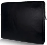 Torby na laptopy - KEMER Skórzany pokrowiec na laptopa 15' SA23A Czarny POKROWIEC NA LAPTOPA SA23A 15CALI BLACK-0 - miniaturka - grafika 1