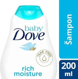 Dove Baby Rich Moisture szampon do włosów 200 ml - Kosmetyki kąpielowe dla dzieci - miniaturka - grafika 2