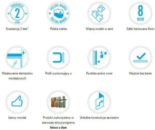 Deante Ścianka 140 cm wolnostojąca Abelia KTA034P KTA034P - Ścianki i drzwi prysznicowe - miniaturka - grafika 5
