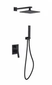 Zestawy prysznicowe - Besco Zestaw prysznicowy Besco Aspira II czarny matt DODATKOWO 5% RABATU NA KOD BESCO5 BP-AII-CZ - miniaturka - grafika 1