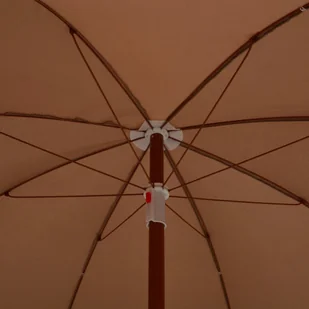 vidaXL Parasol na stalowym słupku, 240 cm, kolor taupe vidaXL - Parasole ogrodowe - miniaturka - grafika 4