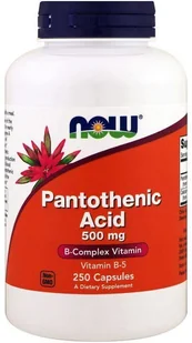 Now Foods NOW Pantothenic Acid 500mg 250caps - Witaminy i minerały dla sportowców - miniaturka - grafika 2