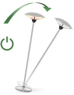 TROTEC Designerski stojący promiennik ciepła IRS 2520 - Ogrzewanie przenośne - miniaturka - grafika 3