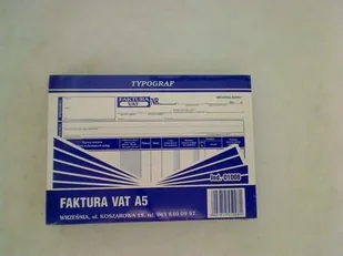 Typograf Druk Faktura A5 01008 - Druki akcydensowe - miniaturka - grafika 2