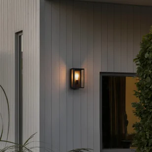 Konstsmide Kinkiet zewnętrzny Carpi, czarny, 18 x 30 cm - Lampy ogrodowe - miniaturka - grafika 4