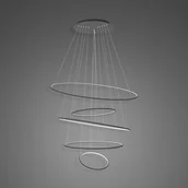Lampy sufitowe - Altavola Design Lampa wisząca Lampa wisząca Ledowe okręgi No.5 120 cm 4k czarna LA085/P_120_in_4k_black - miniaturka - grafika 1