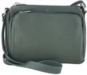 Torebki damskie - Barberini's Listonoszka z kieszeniami - Zielona ciemna 633-42 - miniaturka - grafika 1