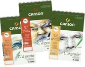 Podobrazia, bloki, papiery - Canson BLOK RYSUNKOWY CaGRAIN A3+ 29,7x43,7CM 180G 30ARK LEKKOZIARNISTY (NA SPIRALI) 400060625 - miniaturka - grafika 1