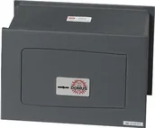 Sejfy i kasy pancerne - Domus di/1 sejf na ścianie, z kluczem, ciemny szary - miniaturka - grafika 1